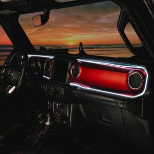 Jeep Gladiator JT LED Dash Strip Kit - Interior - ORACLE Lighting - Dynamic ColorSHIFT - `20-`23